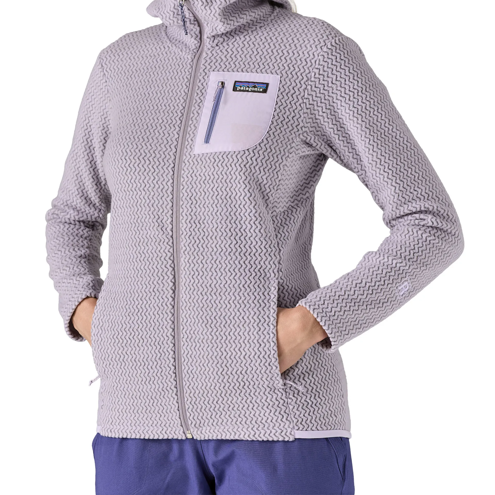 Patagonia Womens R1 Air Full-Zip Hoody - Foxglove Purple