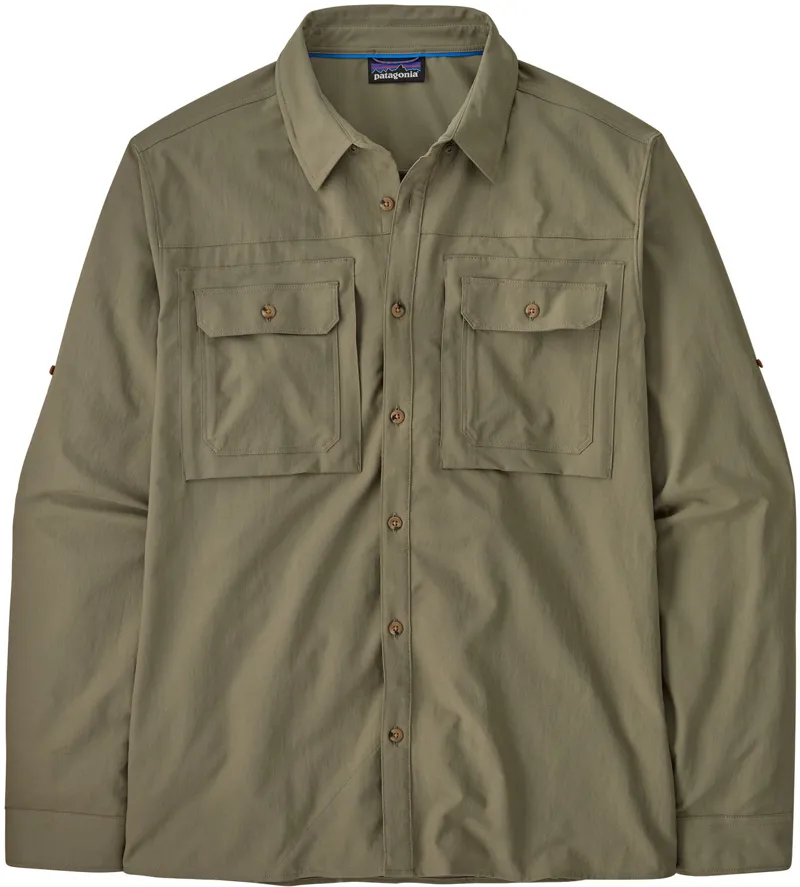 Patagonia Mens LS Self Guided Sun Shirt - River Rock Green