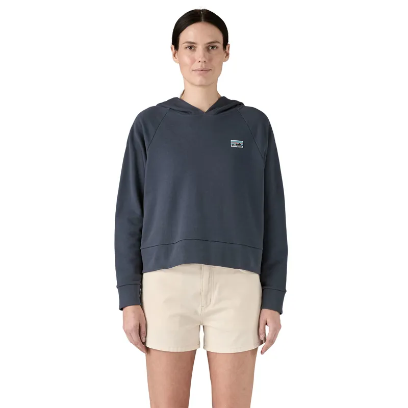 Patagonia Womens Regenerative Organic Certified Cotton Essential Hoody - Smolder Blue-1