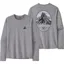 Patagonia Mens Long Sleeved Cap Cool Daily Graphic Shirt - Lands - Chouinard Crest-Feather Grey