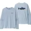 Patagonia Mens Long Sleeved Cap Cool Daily Graphic Shirt - Waters - Fitz Roy Trout-Fleck Blue