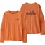 Patagonia Womens Long Sleeved Cap Cool Daily Graphic Shirt - '73 Skyline-Rock Melon X-Dye