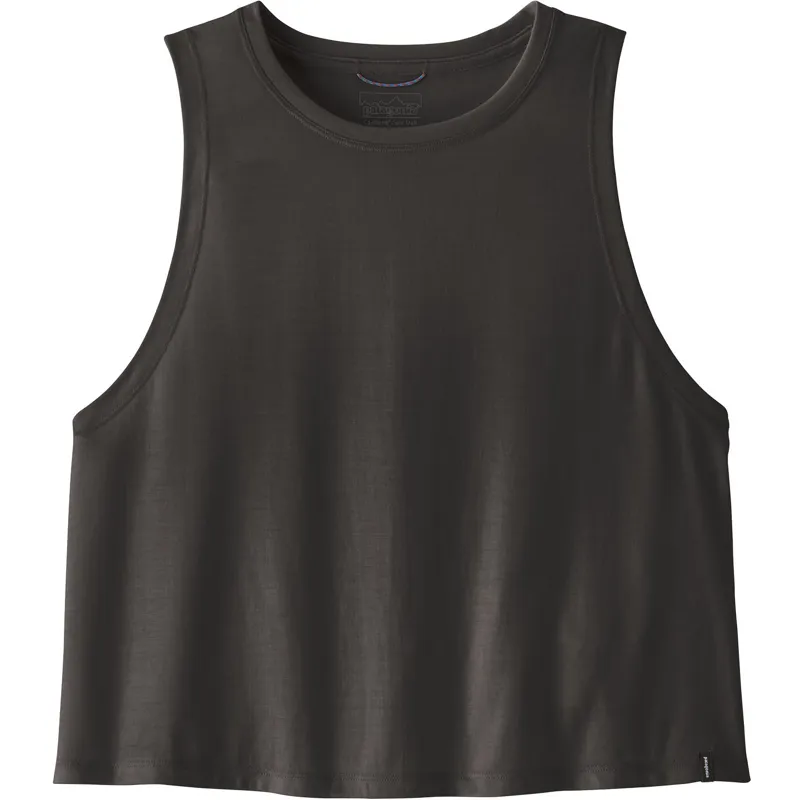 Patagonia Womens Cap Cool Trail Cropped Tank - Ink Black