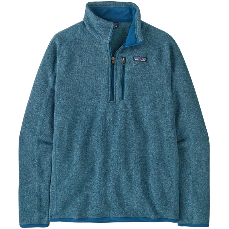 Patagonia Mens Better Sweater 1/4 Zip Fleece - Aquatic Blue
