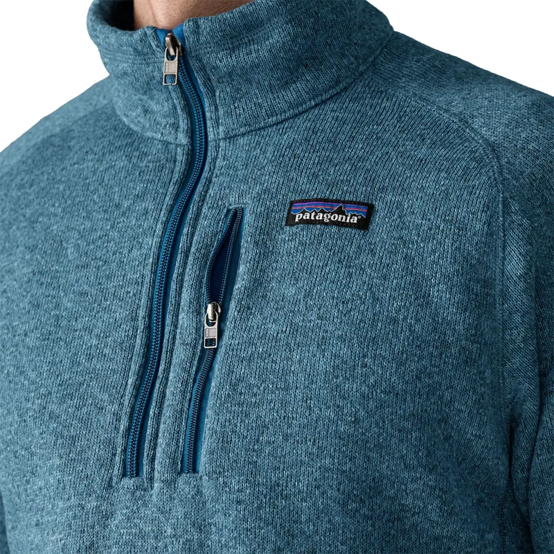 Patagonia Mens Better Sweater 1/4 Zip Fleece - Aquatic Blue-5