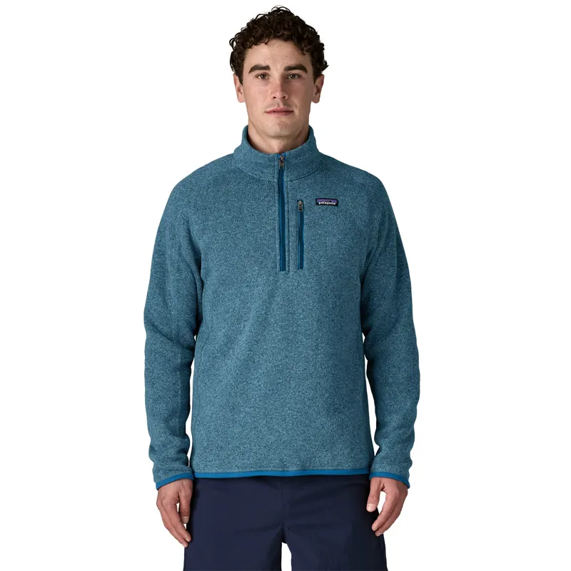 Patagonia Mens Better Sweater 1/4 Zip Fleece - Aquatic Blue-1