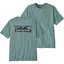 Patagonia Mens Boardshort Logo Pocket Responsibili Tee - Blue Sage