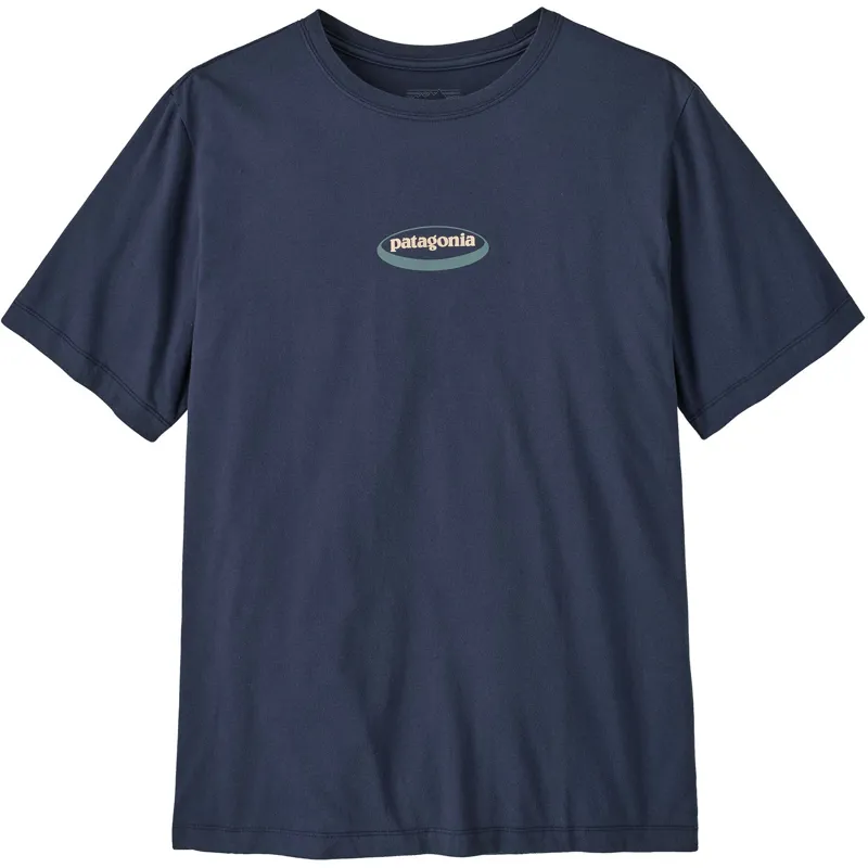 Patagonia Mens 95 Oval Logo T-Shirt - New Navy-Kaleido