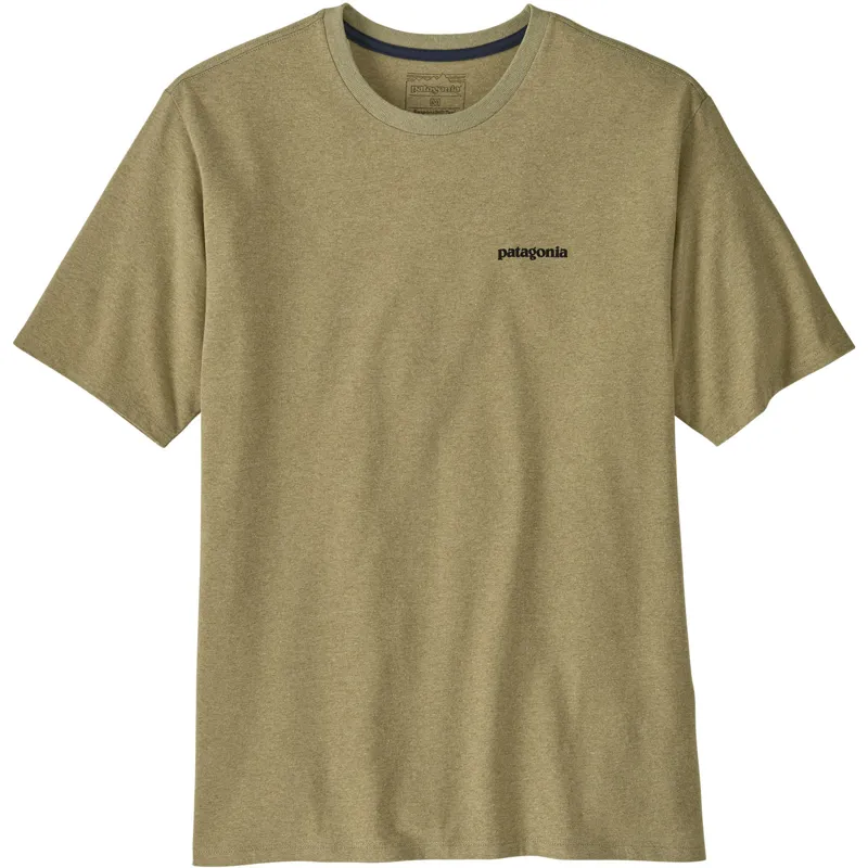 Patagonia Mens Short Sleeved P-6 Logo Responsibili-Tee - Outline-Gumtree Green-1