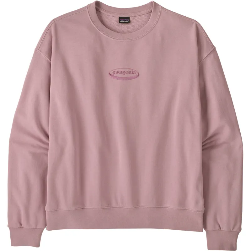 Patagonia Womens 95 Oval Logo Daily Crew - Quiet Violet