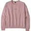 Patagonia Womens 95 Oval Logo Daily Crew - Quiet Violet