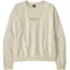 Patagonia Womens 95 Oval Logo Daily Crew - Wool White