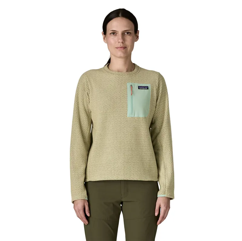 Patagonia Womens R1 Air Crew - Weathered Stone-1
