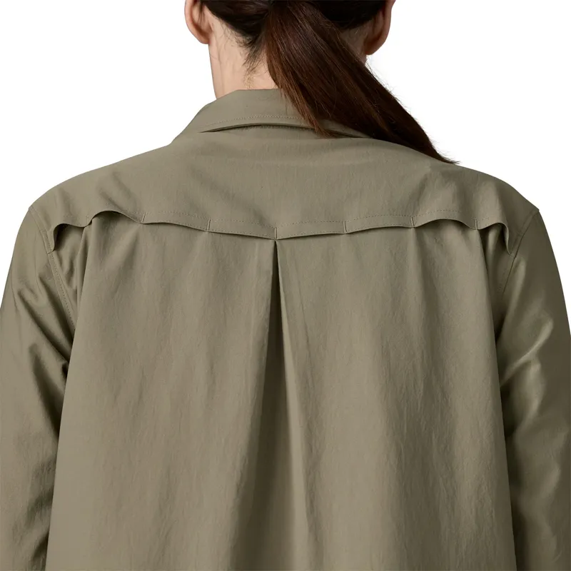Patagonia Womens Long Sleeved Self Guided Sun Shirt - River Rock Green-6