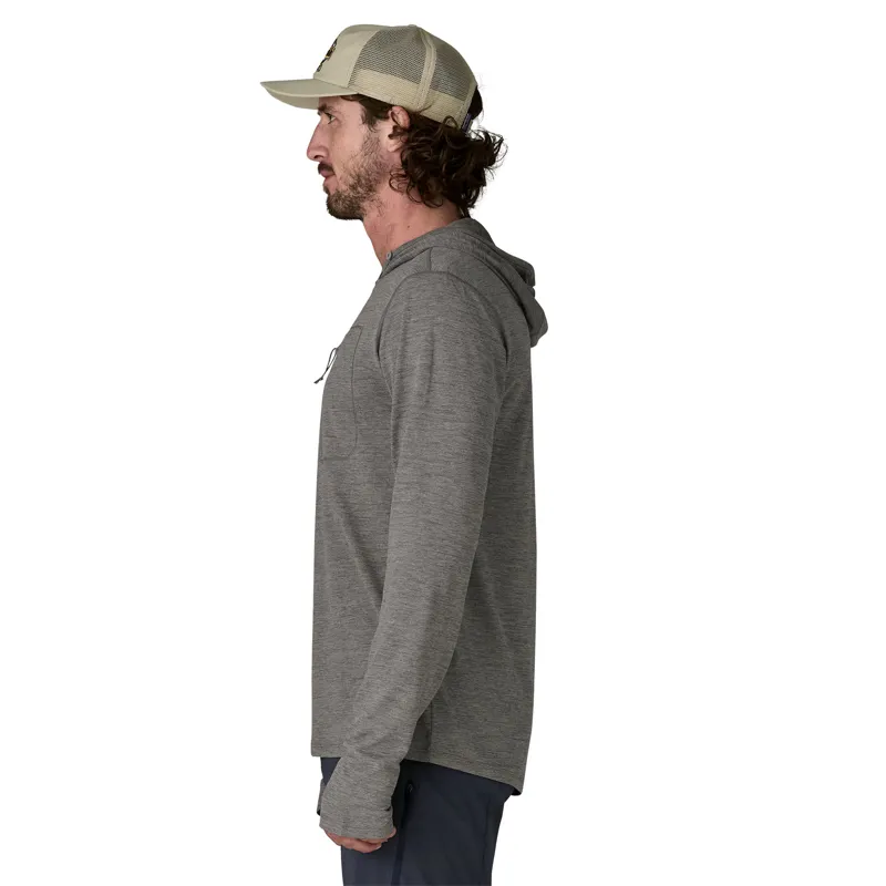 Patagonia Mens Cap Cool Sun Hoody - Forge Grey-Noble Grey X Dye-3