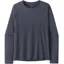Patagonia Womens Long Sleeved Cap Cool Daily Shirt - Smolder Blue Light-Smolder Blue X Dye