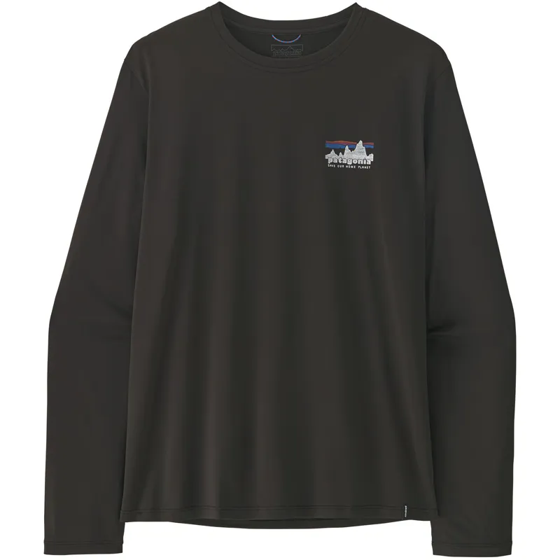 Patagonia Mens Long Sleeved Cap Cool Daily Shirt - 73 Skyline - Black-1