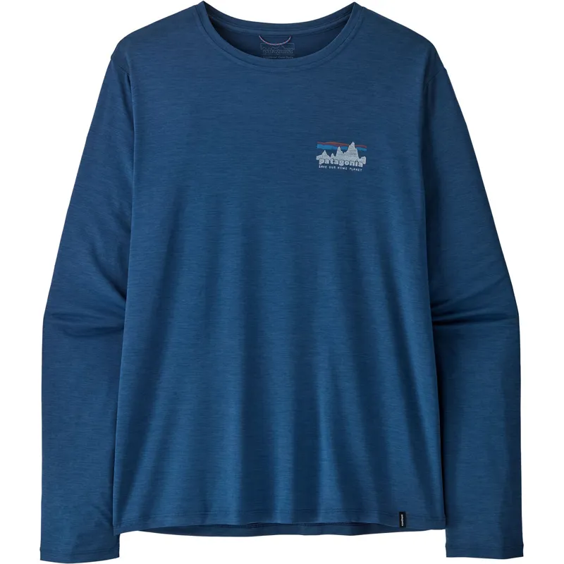 Patagonia Mens Long Sleeved Cap Cool Daily Shirt - 73 Skyline - Clement Blue-Light Clement Blue X Dye-2