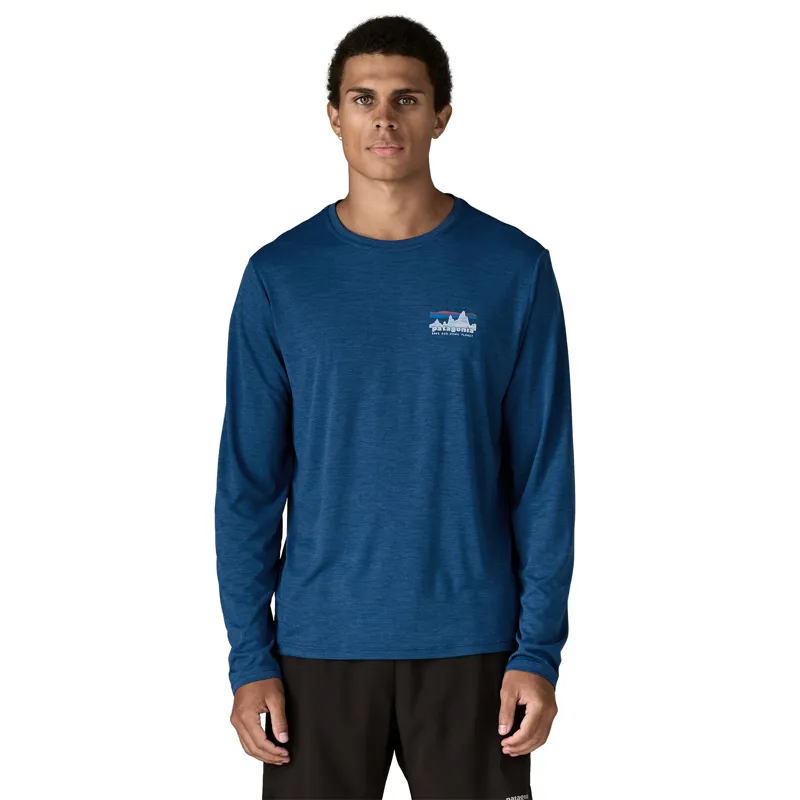 Patagonia Mens Long Sleeved Cap Cool Daily Shirt - 73 Skyline - Clement Blue-Light Clement Blue X Dye-3