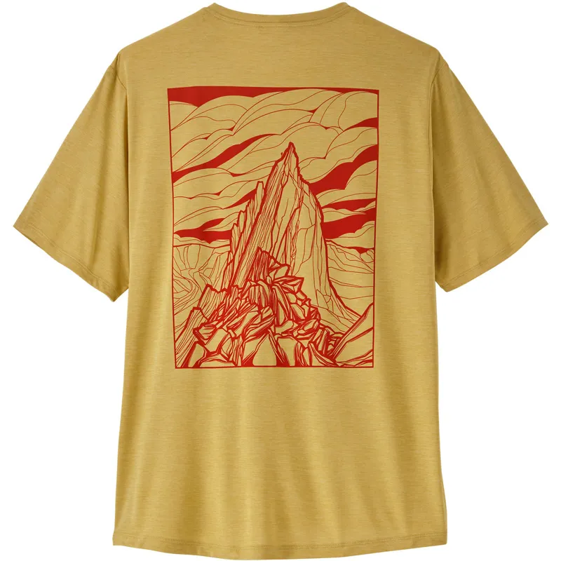 Patagonia Mens Cap Cool Daily Shirt - Cloud Crag - Limestone Yellow Light-Limestone Yellow X Dye-2
