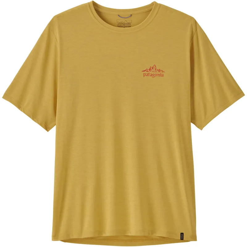 Patagonia Mens Cap Cool Daily Shirt - Cloud Crag - Limestone Yellow Light-Limestone Yellow X Dye-1
