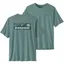 Patagonia Mens Cap Cool Daily Shirt - Boardshort Logo - Blue Sage Light-Blue Sage X Dye