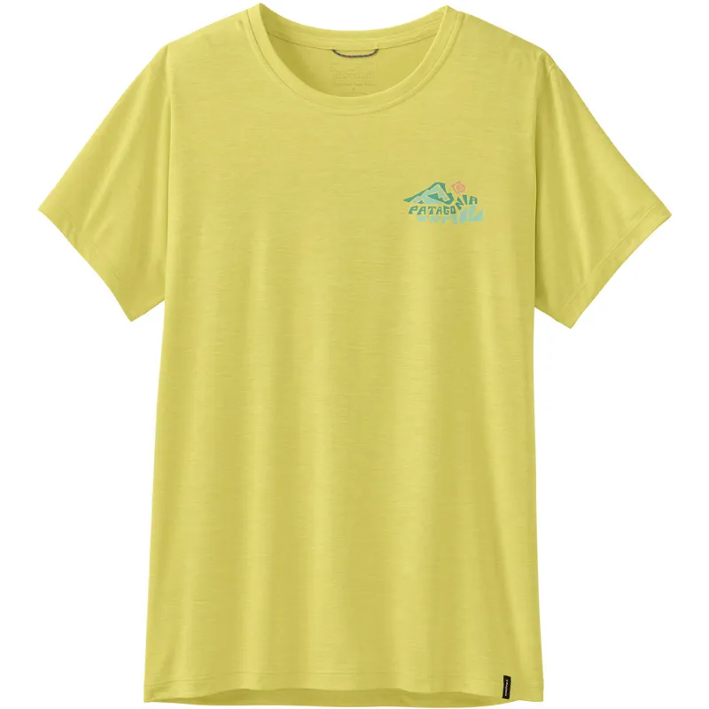 Patagonia Womens Cap Cool Daily Shirt - Trailcheck - Lemon Zest-1