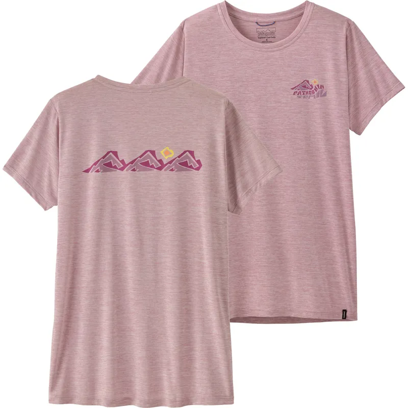 Patagonia Womens Cap Cool Daily Shirt - Trailcheck - Quiet Violet