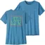 Patagonia Womens Cap Cool Daily Shirt - Mother Rays - Shore Blue Light-Shore Blue X Dye