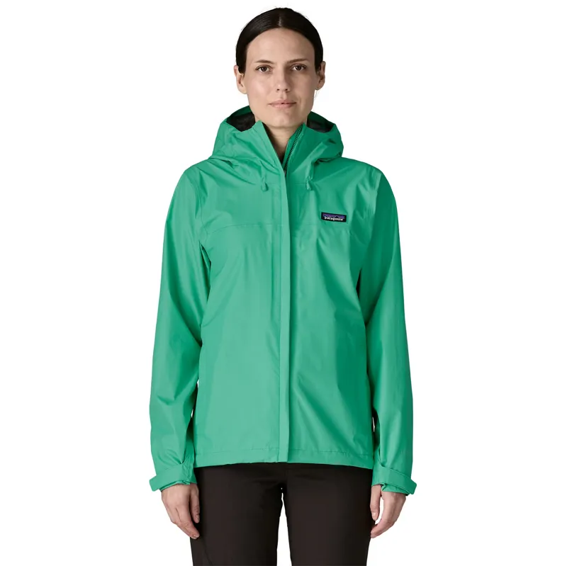 Patagonia Womens Torrentshell 3L Rain Jacket - Aqua Stone-1
