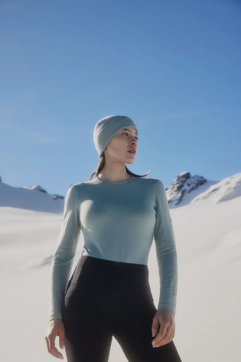 Icebreaker Womens 260 Tech LS Crewe - Moss-5