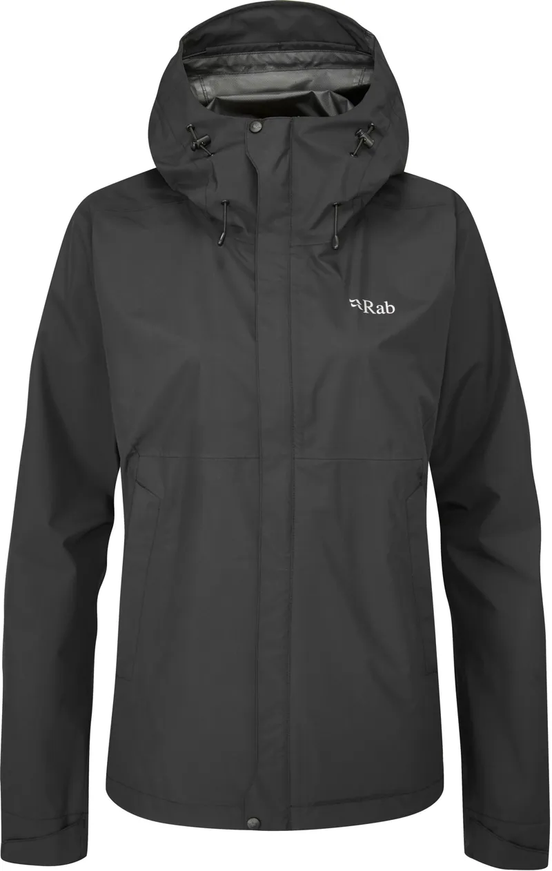 Rab Womens Downpour Eco Jacket - Black