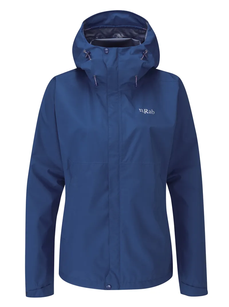 Rab Womens Downpour Eco Jacket - Patriot Blue