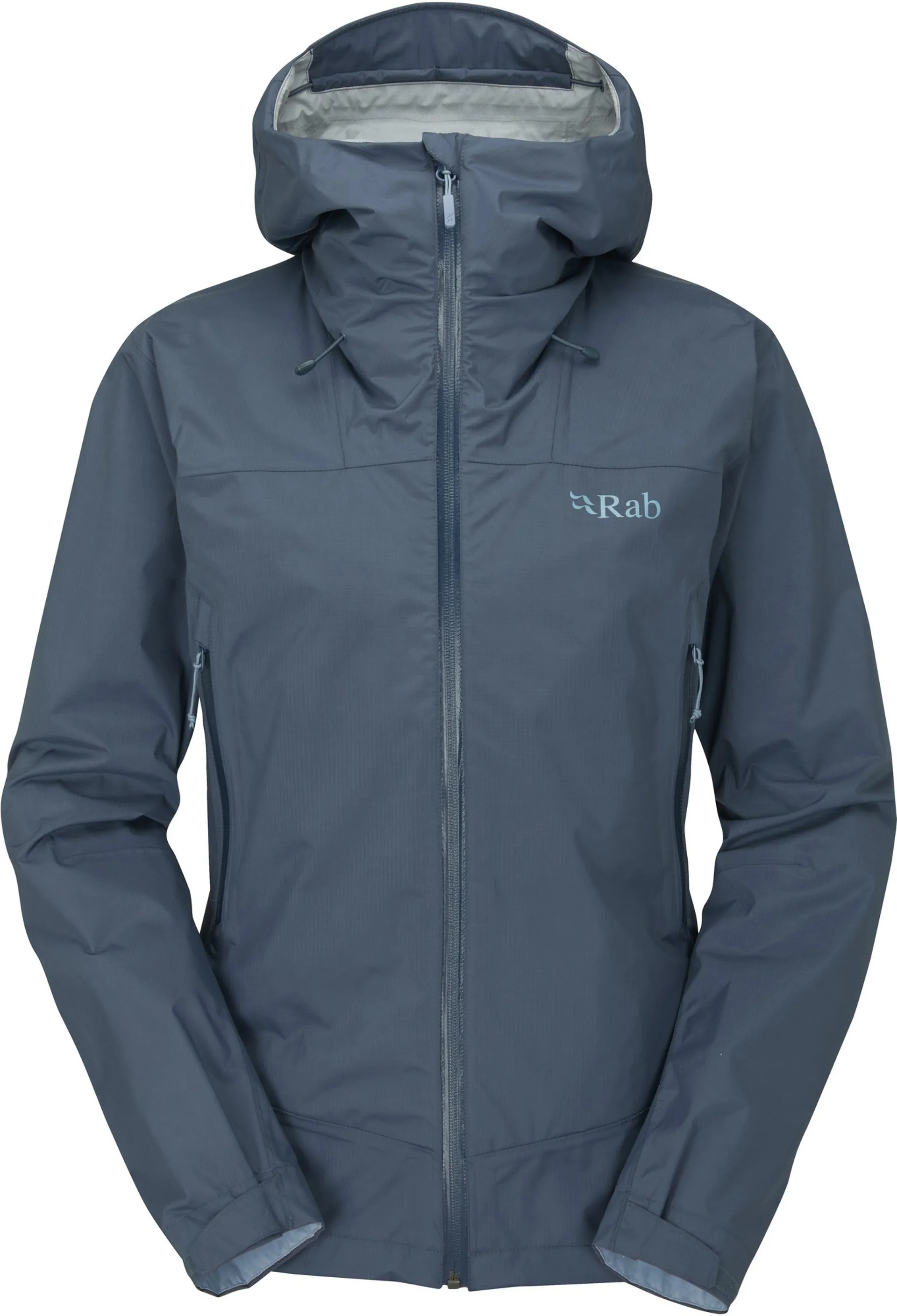 Blue Rab Coats Womens Rab Womens Downpour Plus Jacket Orion Blue