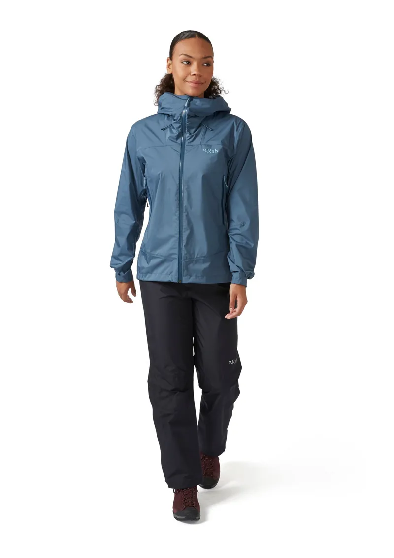 Rab Womens Downpour Plus 2.0 Jacket - Orion Blue-4