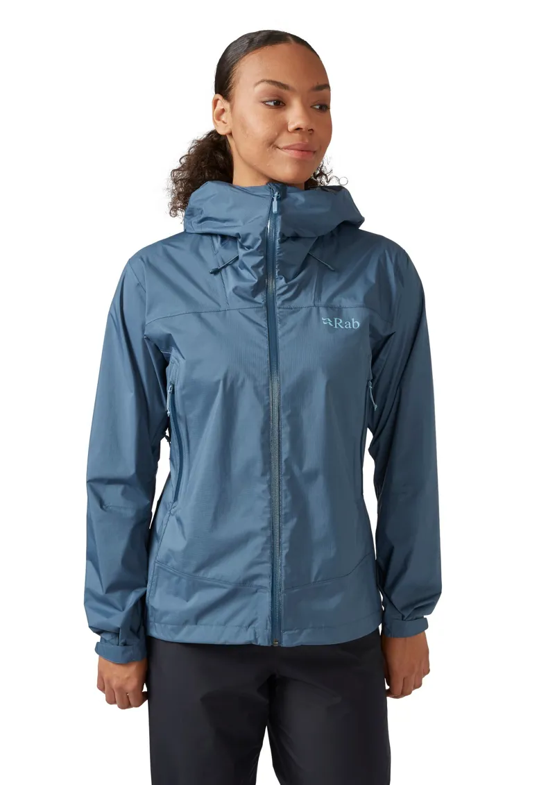 Rab Womens Downpour Plus 2.0 Jacket - Orion Blue