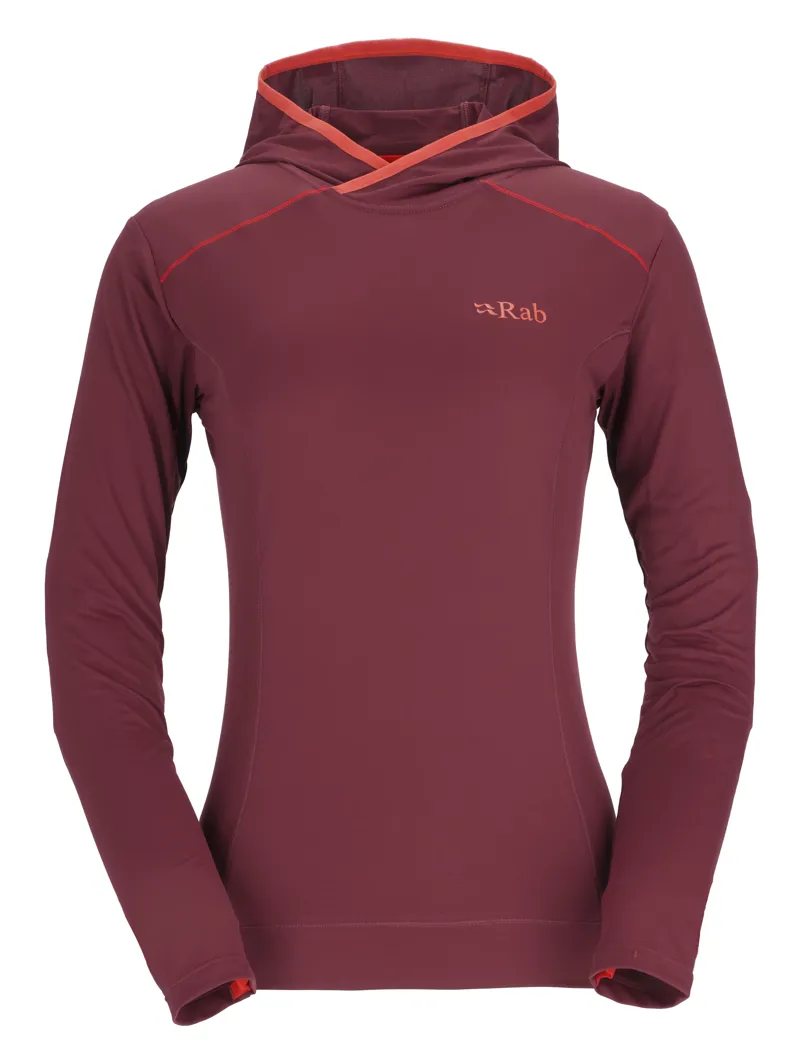 Rab Womens Force Hoody - Deep Heather