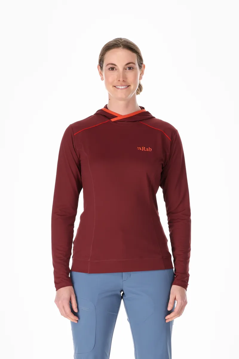 Rab Womens Force Hoody - Deep Heather-1