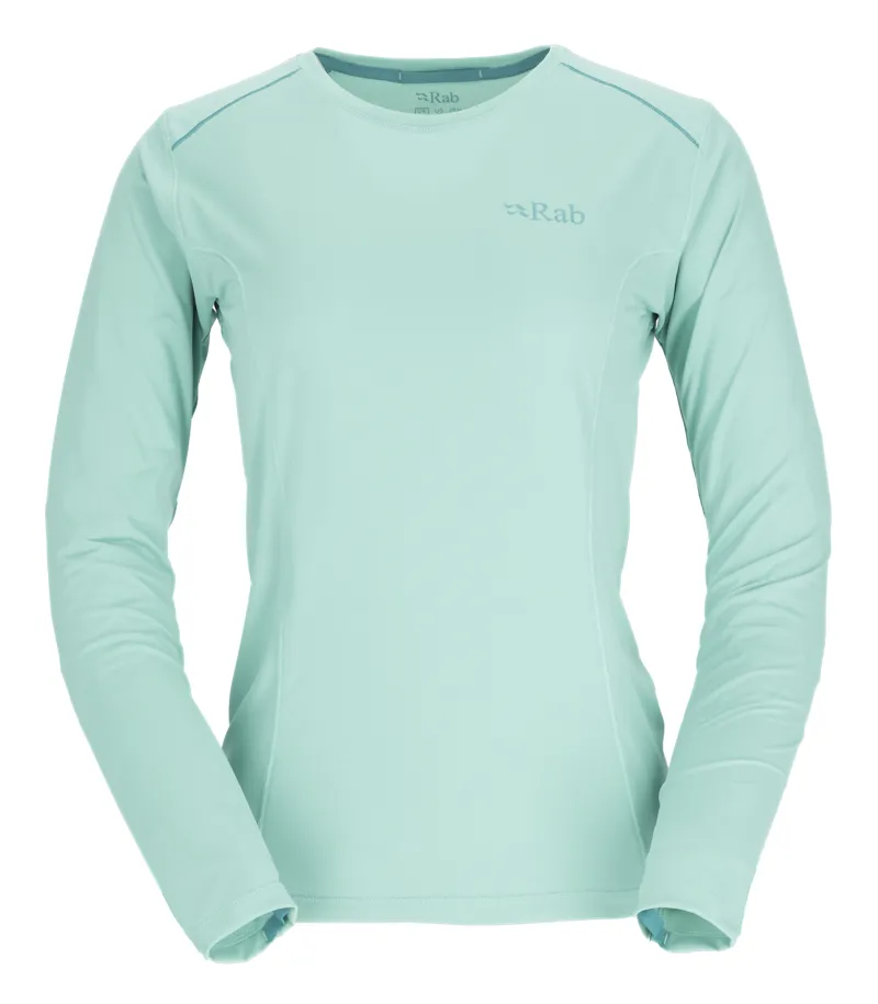 Rab Womens Force Long Sleeved Tee - Meltwater