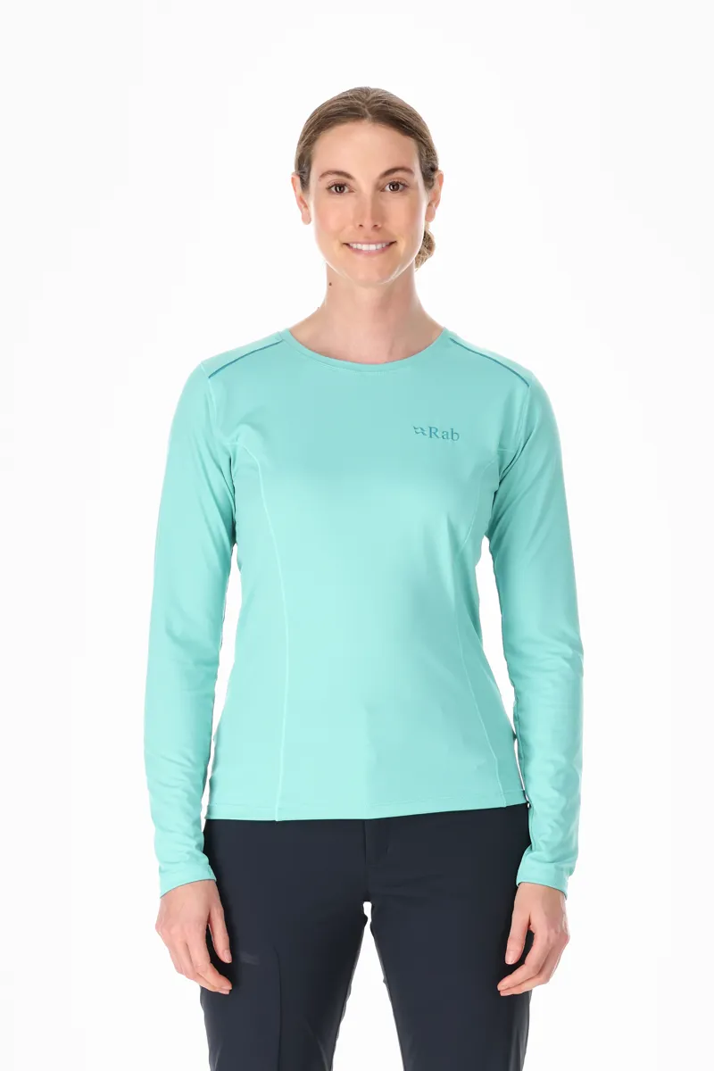Rab Womens Force Long Sleeved Tee - Meltwater-3