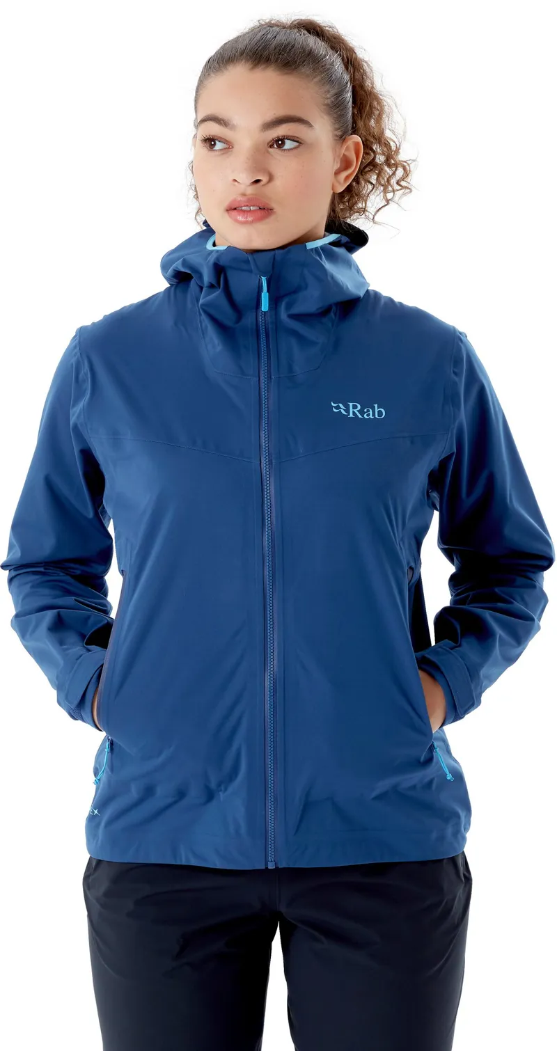 Rab Womens Kinetic 2.0 Jacket - Nightfall Blue-2