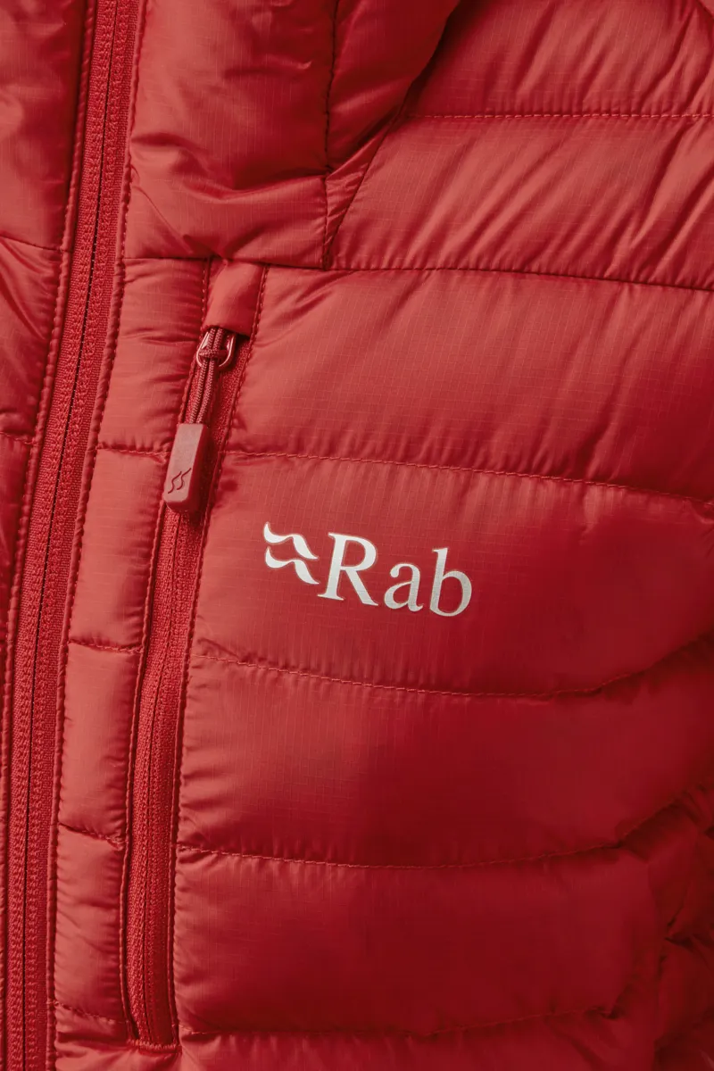 Rab Womens Microlight Alpine Jacket - Ascent Red-1