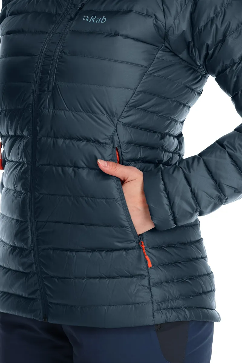 Rab Womens Microlight Alpine Long Jacket - Orion Blue-8