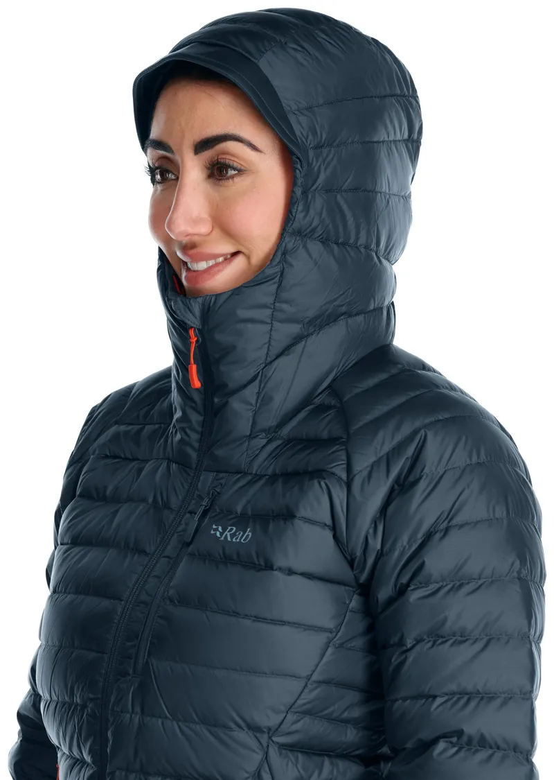 Rab Womens Microlight Alpine Long Jacket - Orion Blue-5