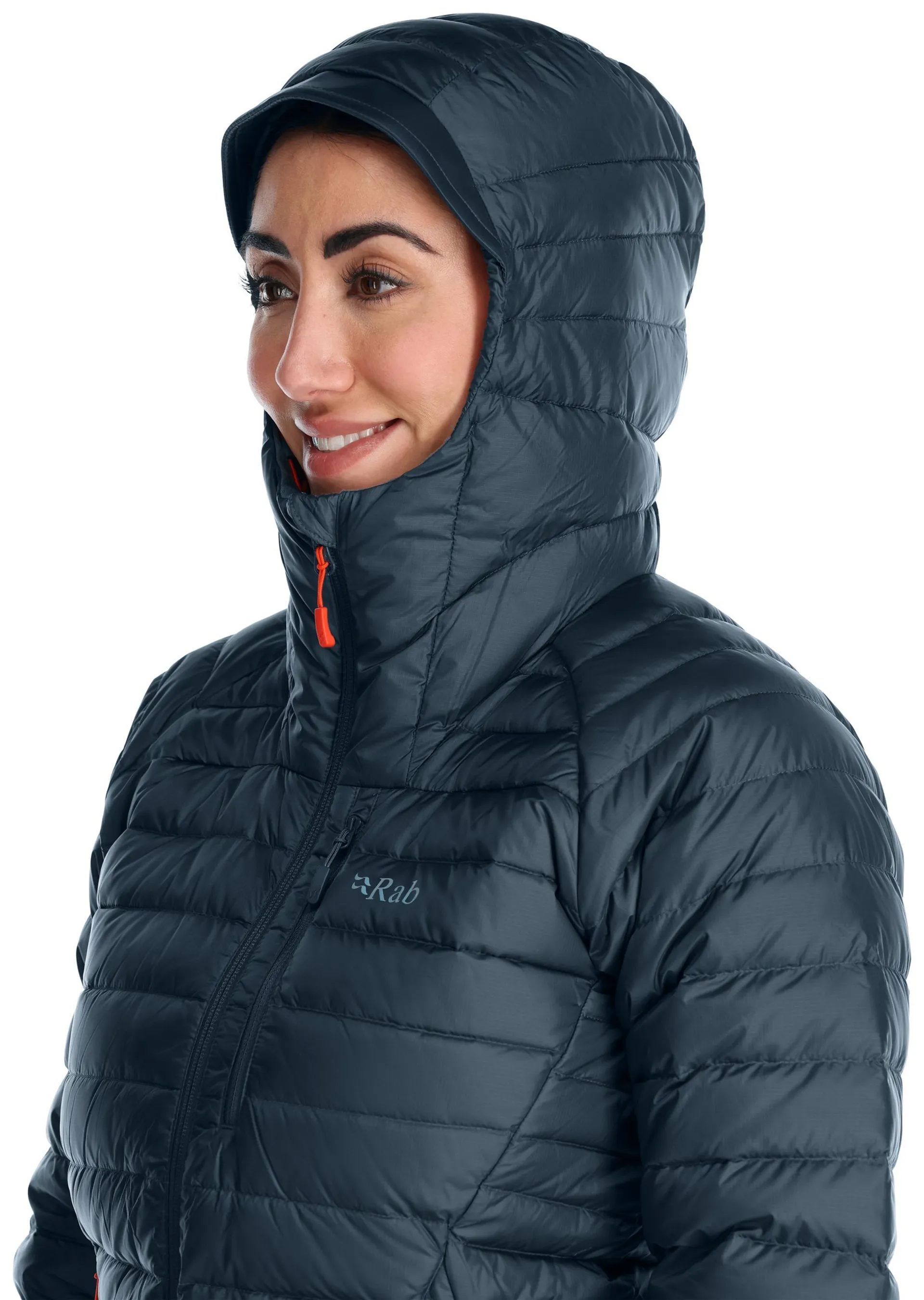 Rab Womens Microlight Alpine Long Jacket Orion Blue - Main Image