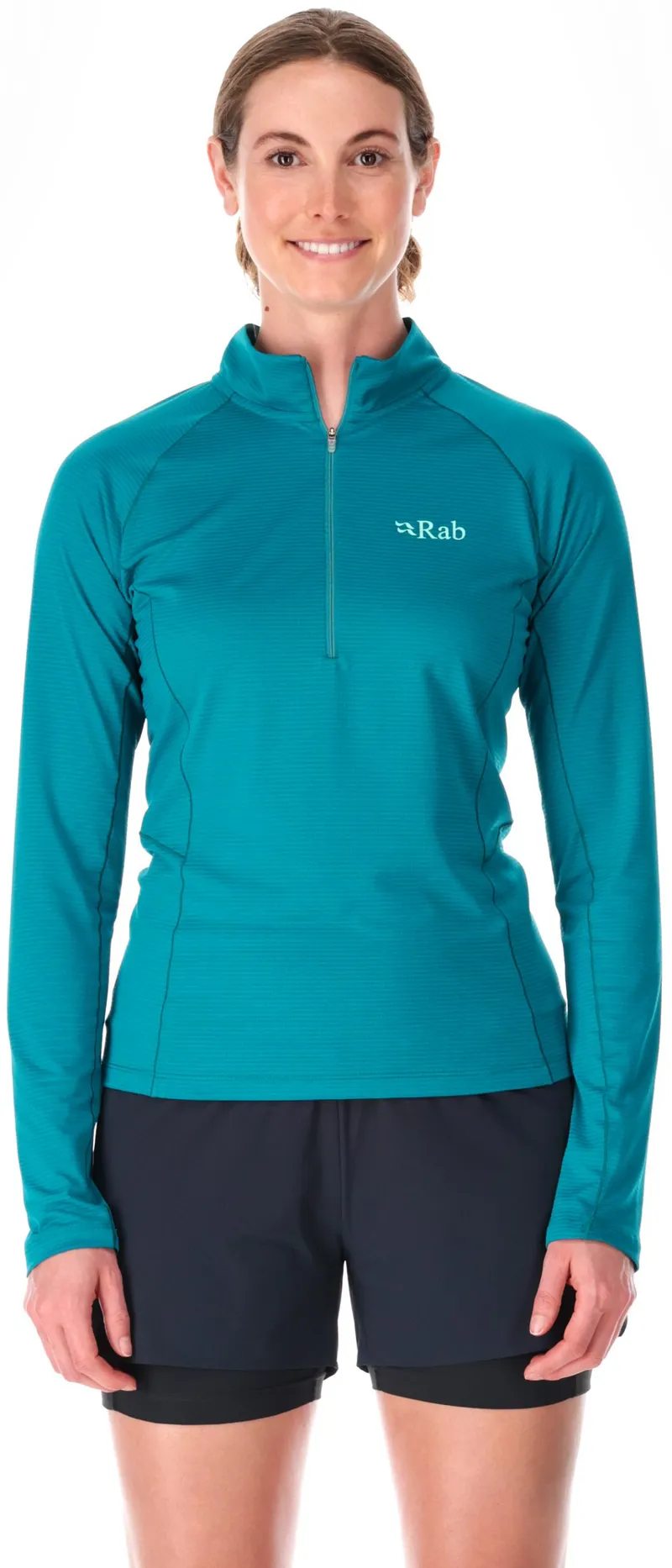 Rab Womens Sonic Long Sleeved Zip-T - Ultramarine-2