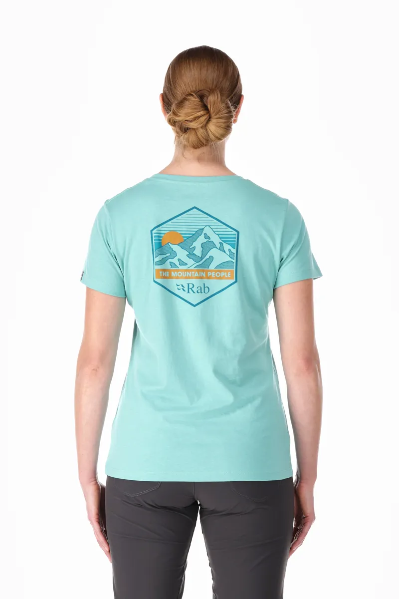 Rab Womens Stance Mountain Peak Tee - Meltwater-3