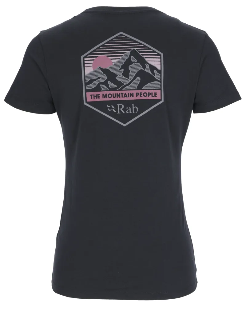 Rab Womens Stance Mountain Peak Tee - Beluga-1
