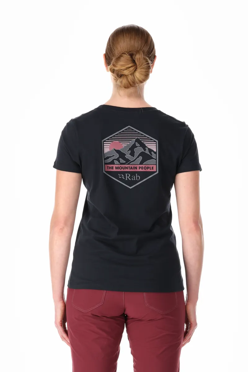 Rab Womens Stance Mountain Peak Tee - Beluga-3