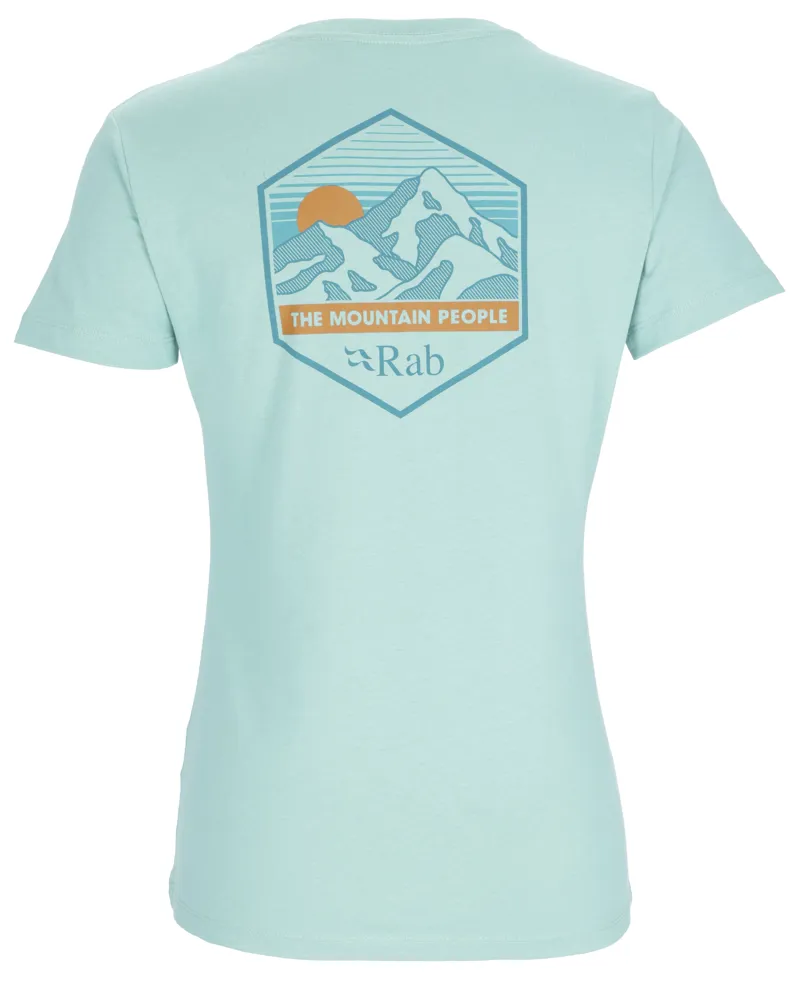 Rab Womens Stance Mountain Peak Tee - Meltwater-1